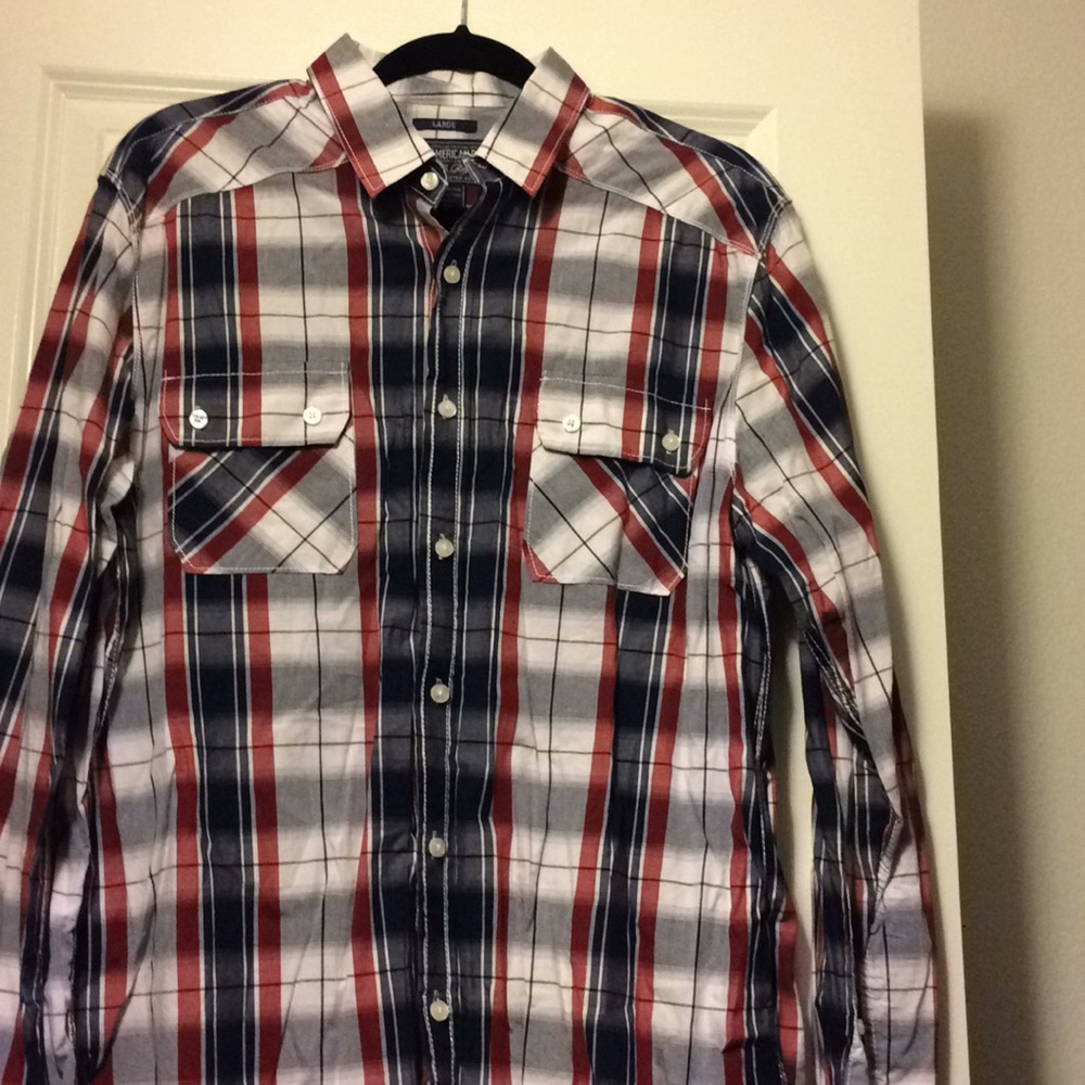 American Rag plaid button up